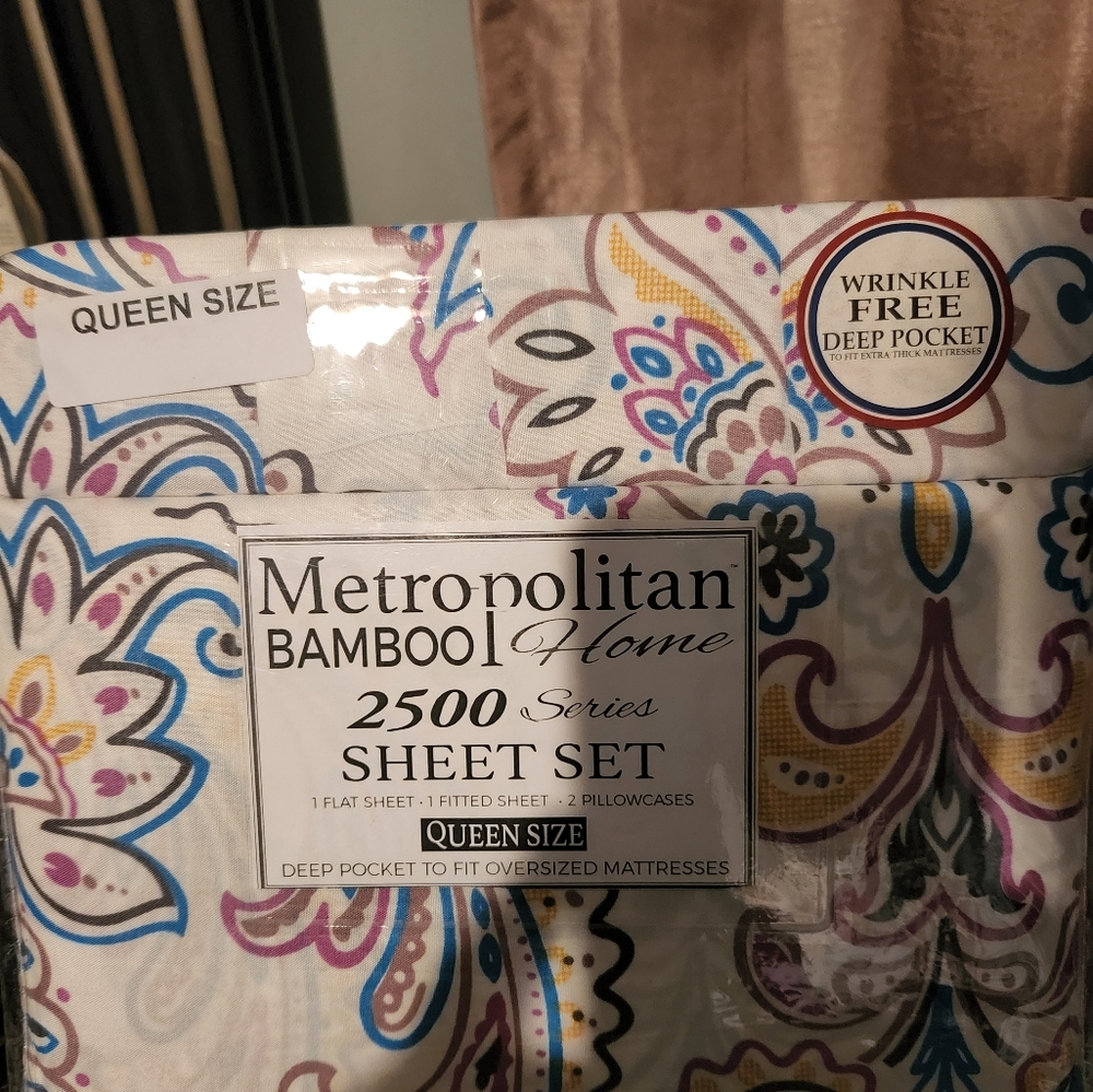 Metropolitan Bamboo King Size 4Pc Sheet Set has